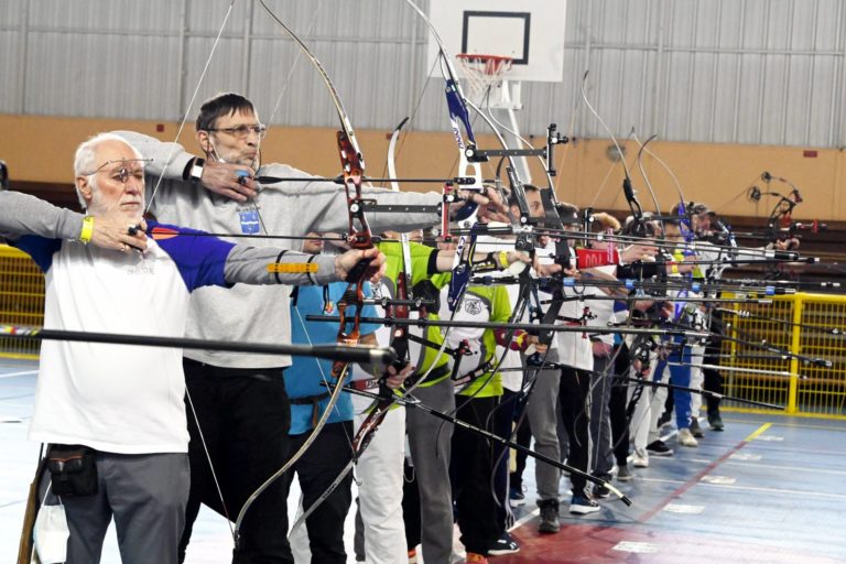 Photo des archers au Championnat des Vosges en salle